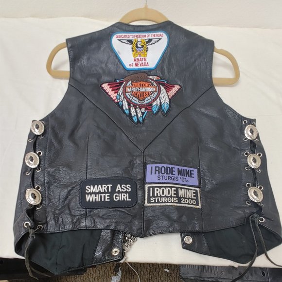 hudson leather vest